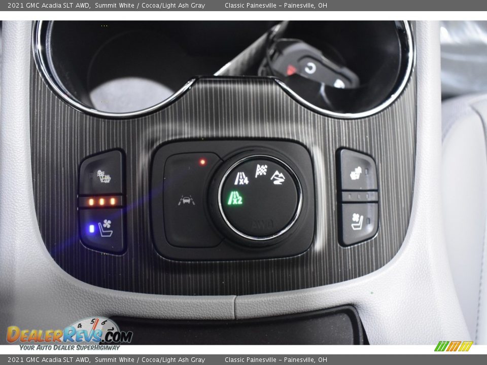 2021 GMC Acadia SLT AWD Summit White / Cocoa/Light Ash Gray Photo #14