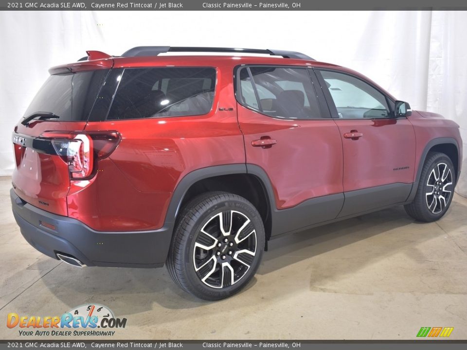 2021 GMC Acadia SLE AWD Cayenne Red Tintcoat / Jet Black Photo #2