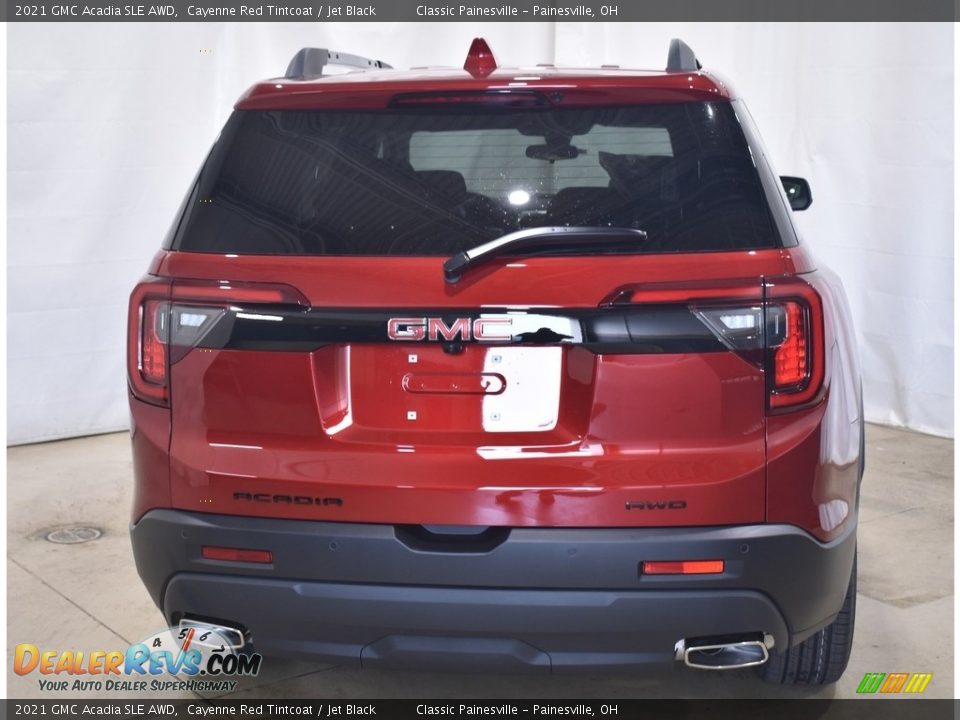 2021 GMC Acadia SLE AWD Cayenne Red Tintcoat / Jet Black Photo #3