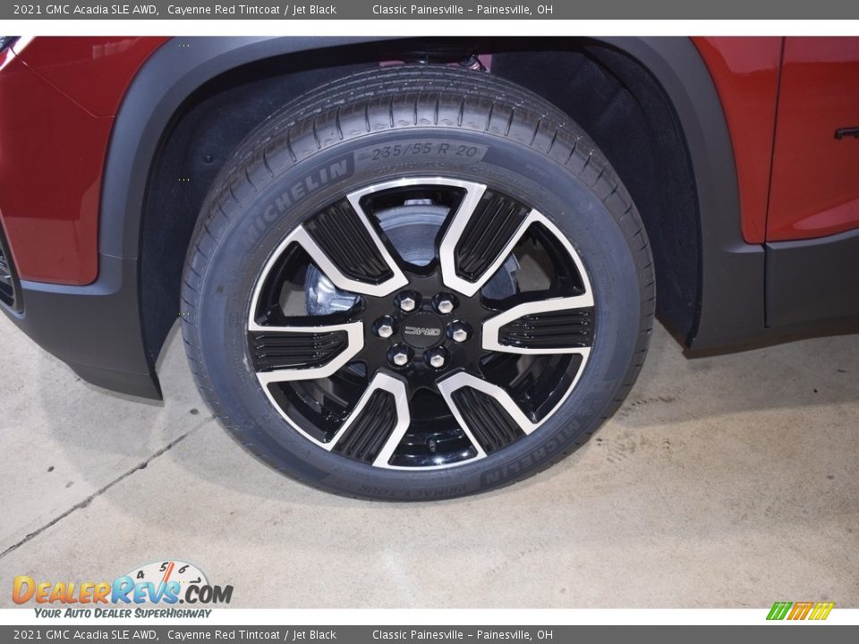 2021 GMC Acadia SLE AWD Cayenne Red Tintcoat / Jet Black Photo #5