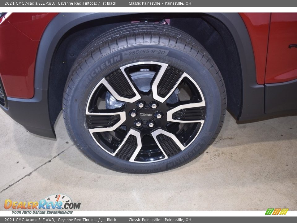2021 GMC Acadia SLE AWD Cayenne Red Tintcoat / Jet Black Photo #5