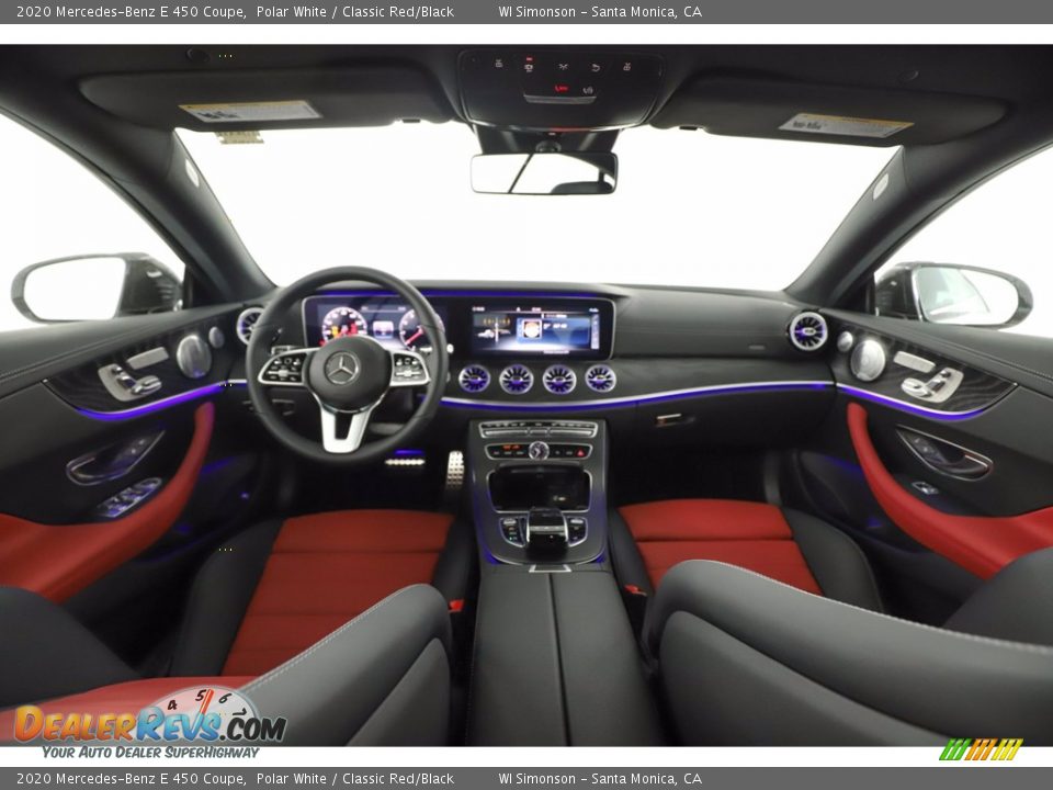 Classic Red/Black Interior - 2020 Mercedes-Benz E 450 Coupe Photo #10