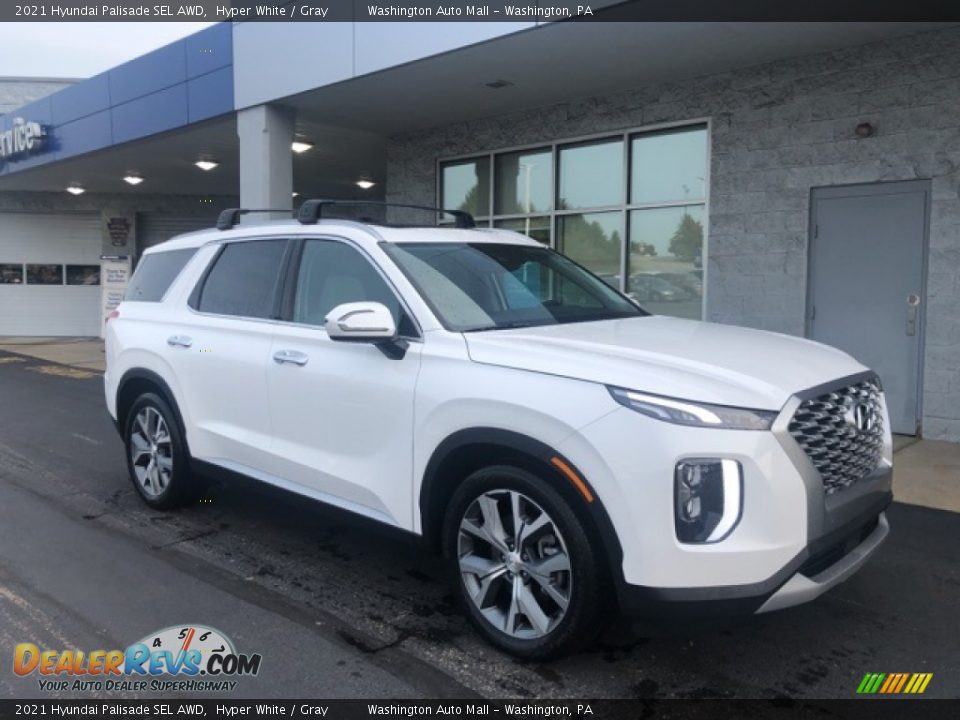 2021 Hyundai Palisade SEL AWD Hyper White / Gray Photo #1