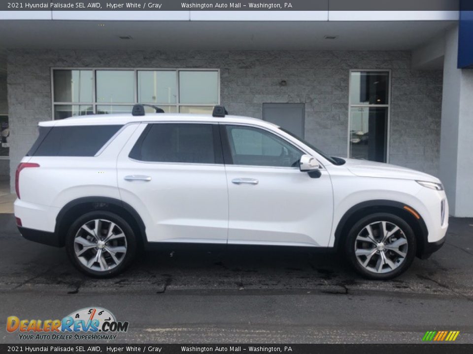 2021 Hyundai Palisade SEL AWD Hyper White / Gray Photo #2