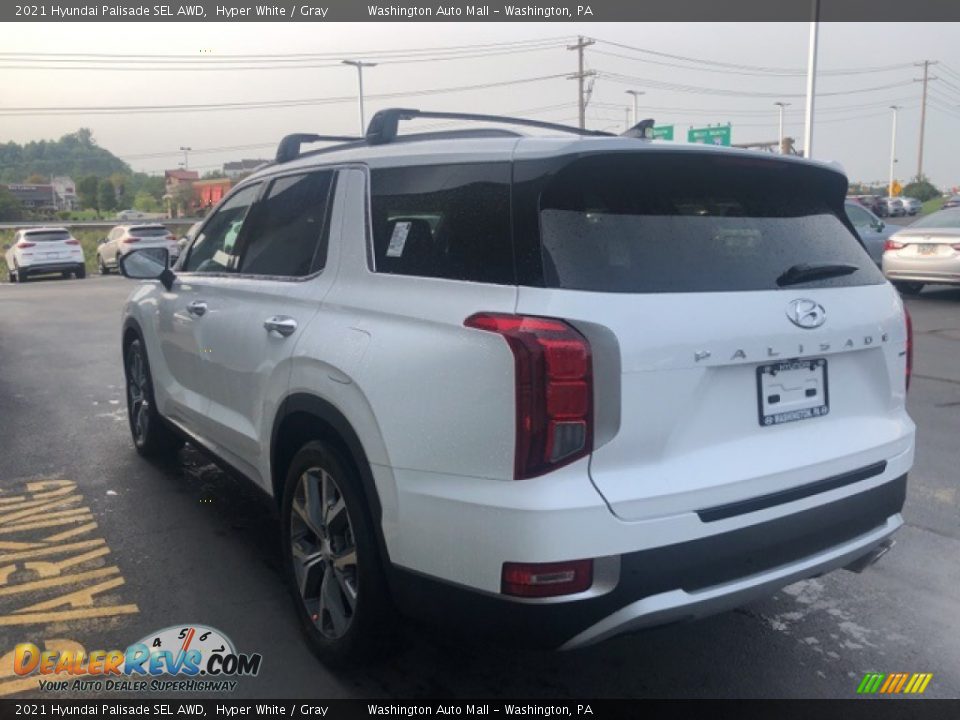 2021 Hyundai Palisade SEL AWD Hyper White / Gray Photo #4