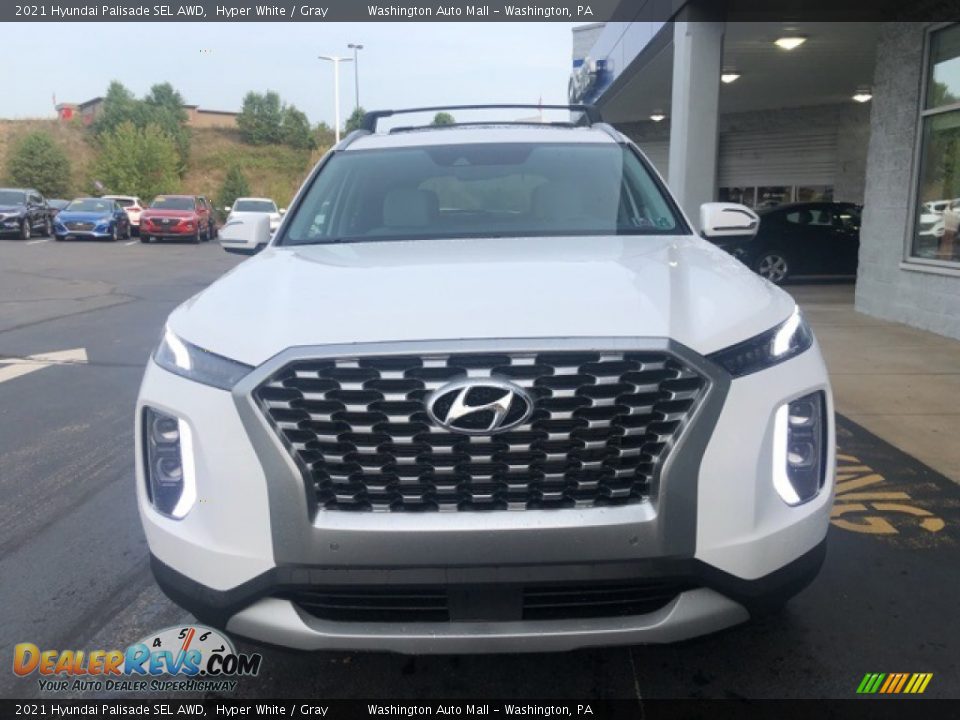 2021 Hyundai Palisade SEL AWD Hyper White / Gray Photo #5