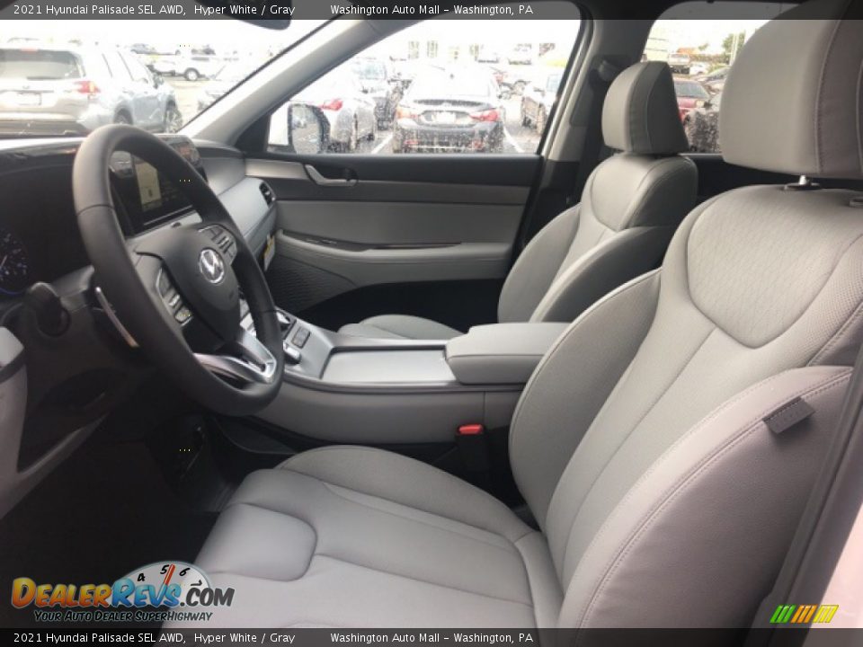 2021 Hyundai Palisade SEL AWD Hyper White / Gray Photo #6