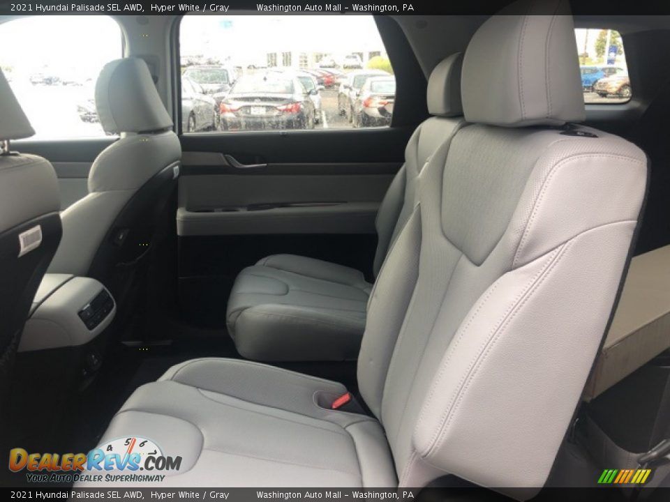 2021 Hyundai Palisade SEL AWD Hyper White / Gray Photo #7