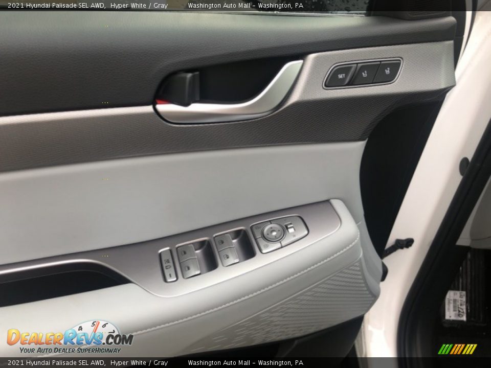2021 Hyundai Palisade SEL AWD Hyper White / Gray Photo #8