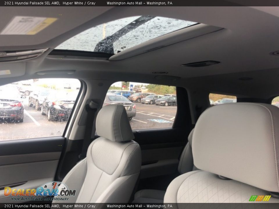 2021 Hyundai Palisade SEL AWD Hyper White / Gray Photo #9