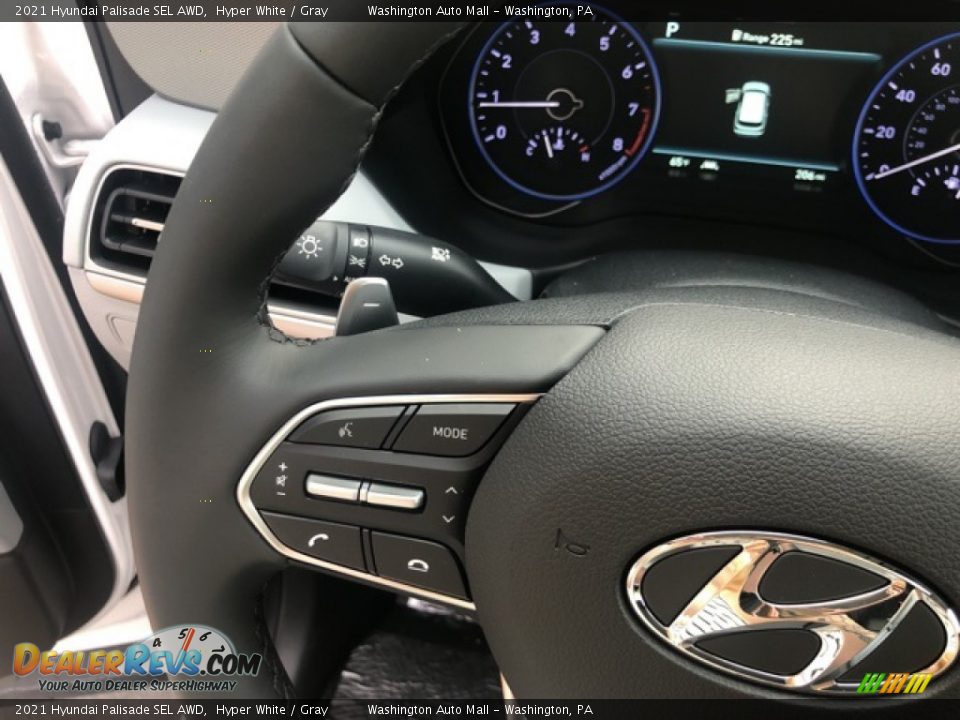 2021 Hyundai Palisade SEL AWD Hyper White / Gray Photo #13