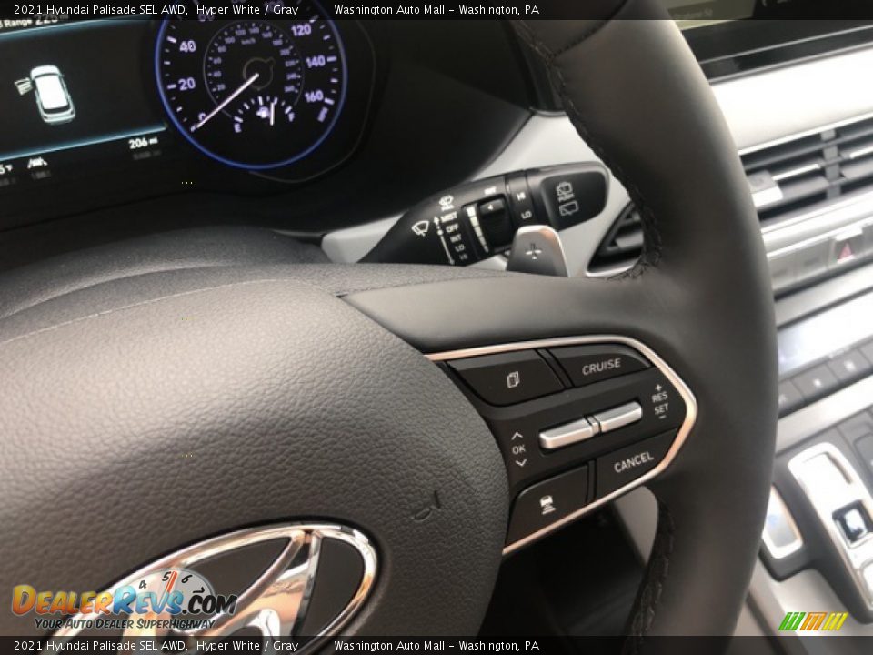 2021 Hyundai Palisade SEL AWD Hyper White / Gray Photo #14