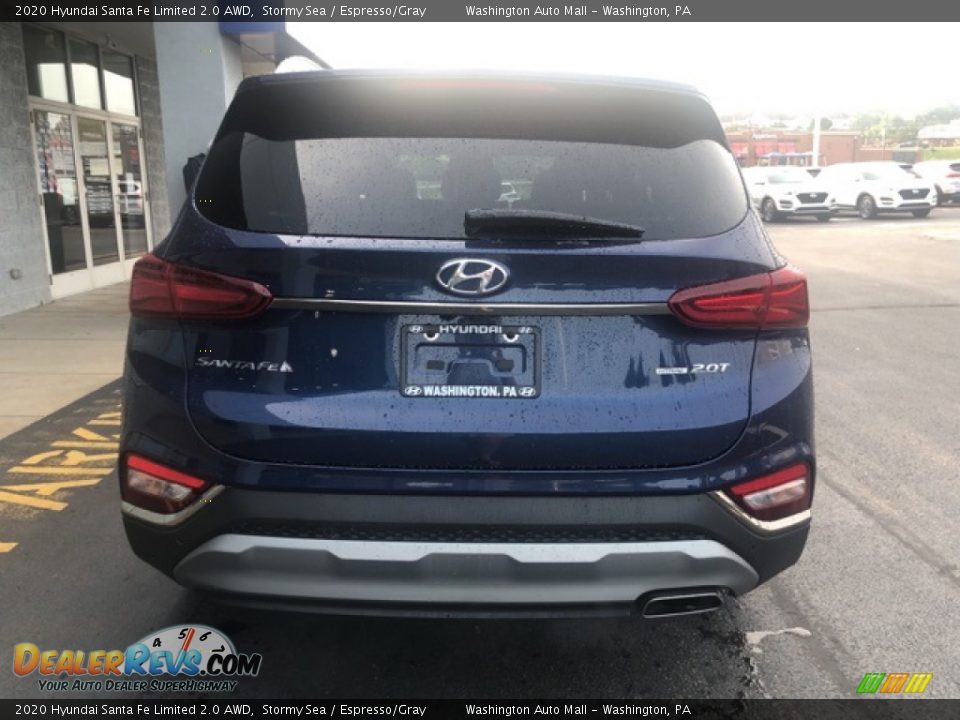 2020 Hyundai Santa Fe Limited 2.0 AWD Stormy Sea / Espresso/Gray Photo #3