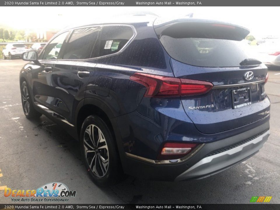 2020 Hyundai Santa Fe Limited 2.0 AWD Stormy Sea / Espresso/Gray Photo #4