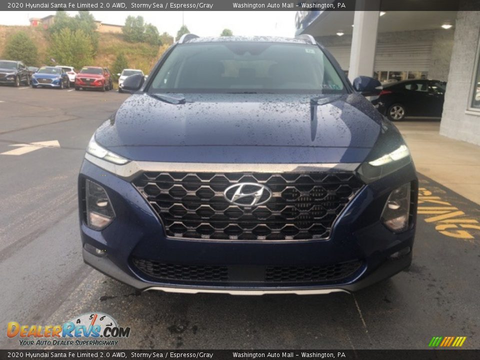 2020 Hyundai Santa Fe Limited 2.0 AWD Stormy Sea / Espresso/Gray Photo #5