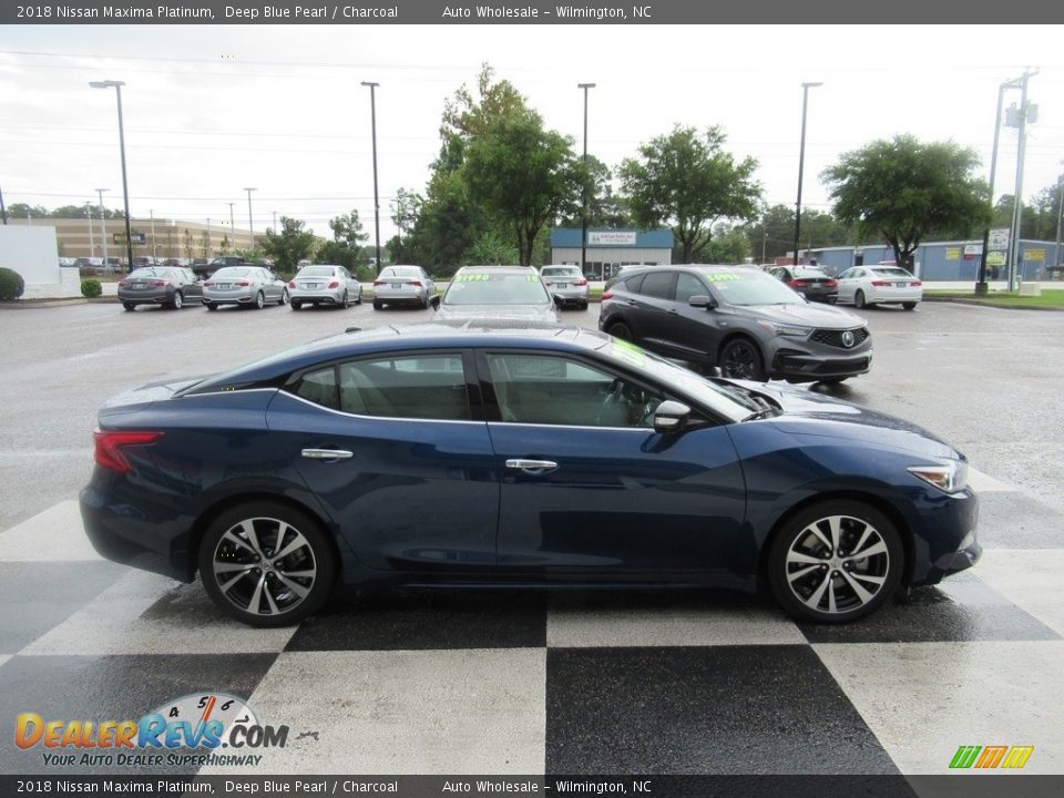 2018 Nissan Maxima Platinum Deep Blue Pearl / Charcoal Photo #3