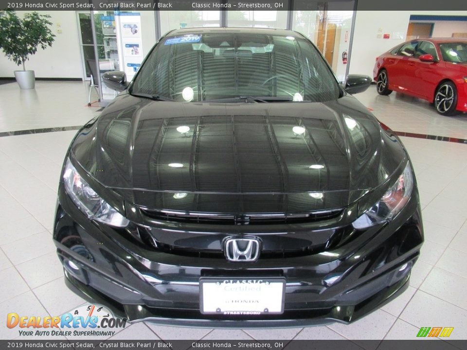 2019 Honda Civic Sport Sedan Crystal Black Pearl / Black Photo #2