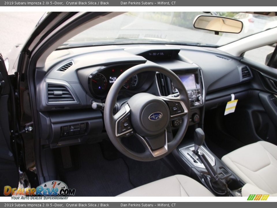 2019 Subaru Impreza 2.0i 5-Door Crystal Black Silica / Black Photo #10
