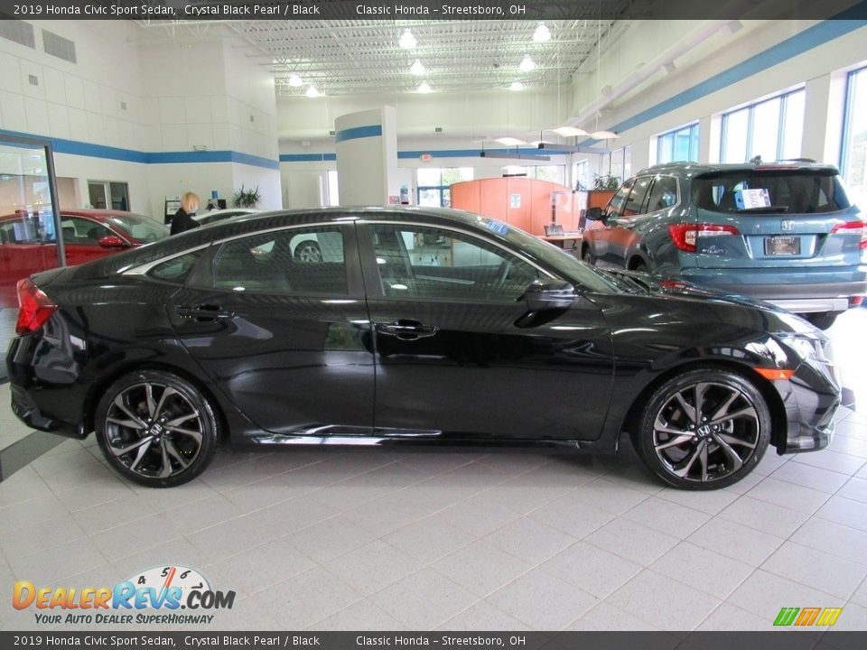 2019 Honda Civic Sport Sedan Crystal Black Pearl / Black Photo #4