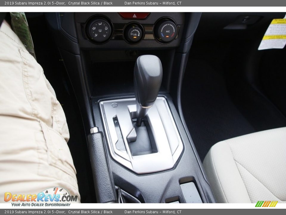 2019 Subaru Impreza 2.0i 5-Door Crystal Black Silica / Black Photo #20