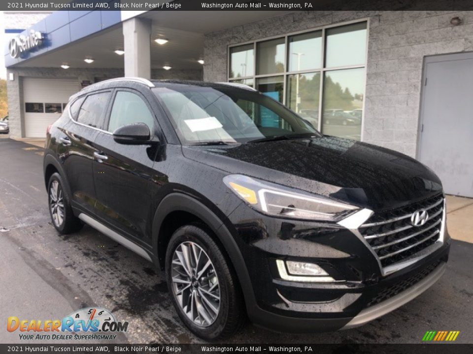 2021 Hyundai Tucson Limited AWD Black Noir Pearl / Beige Photo #1