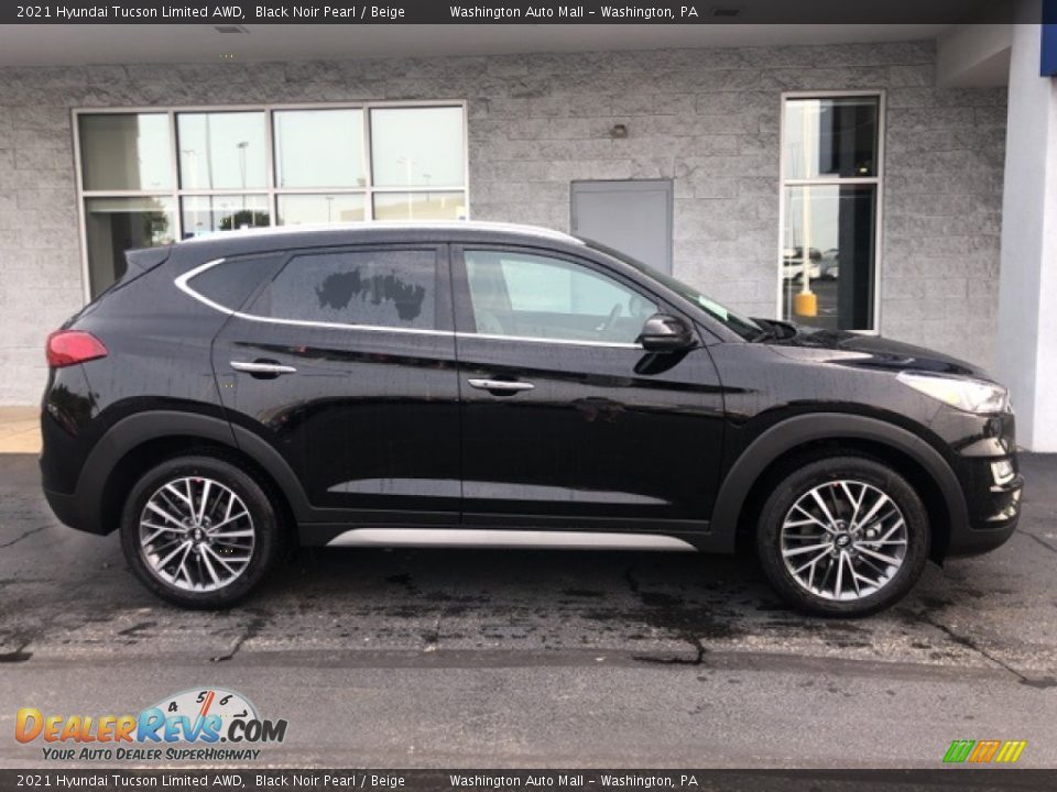Black Noir Pearl 2021 Hyundai Tucson Limited AWD Photo #2