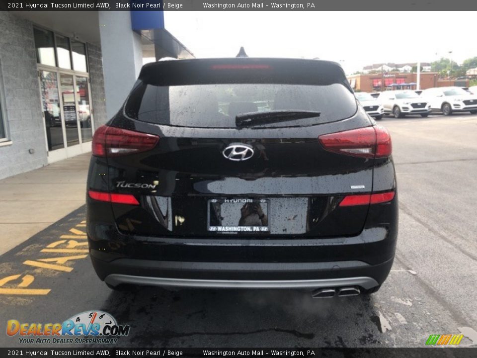 2021 Hyundai Tucson Limited AWD Black Noir Pearl / Beige Photo #3