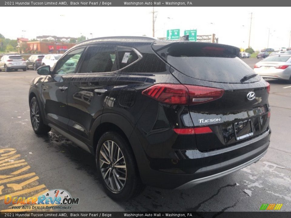 2021 Hyundai Tucson Limited AWD Black Noir Pearl / Beige Photo #4