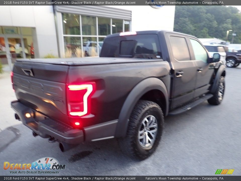 2018 Ford F150 SVT Raptor SuperCrew 4x4 Shadow Black / Raptor Black/Orange Accent Photo #2