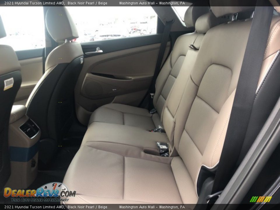 2021 Hyundai Tucson Limited AWD Black Noir Pearl / Beige Photo #7