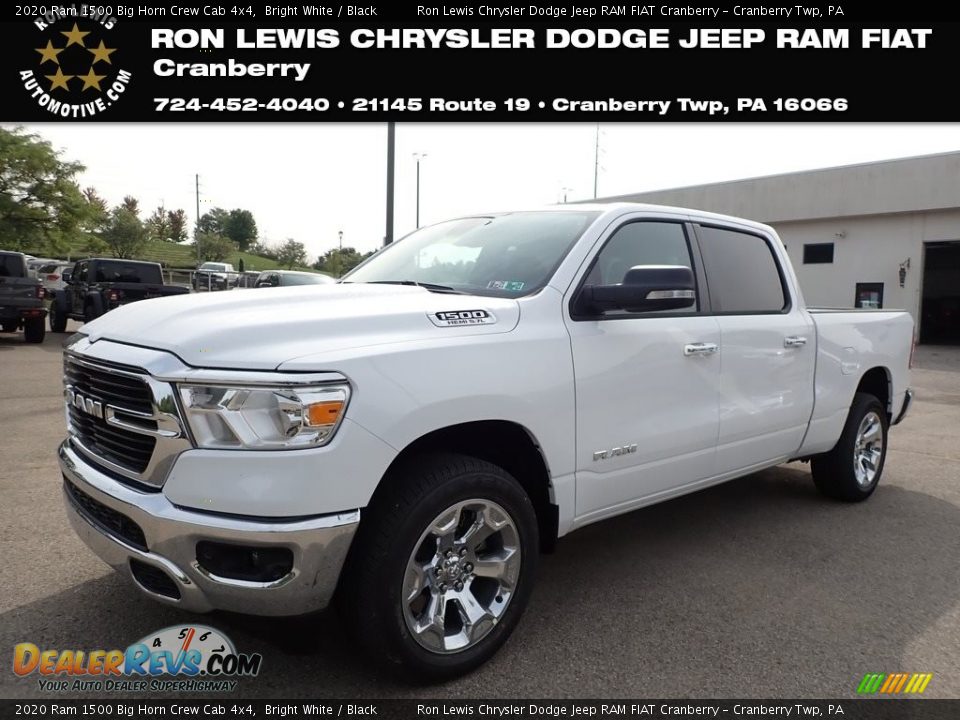 2020 Ram 1500 Big Horn Crew Cab 4x4 Bright White / Black Photo #1