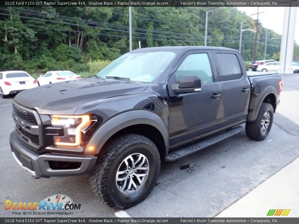 2018 Ford F150 SVT Raptor SuperCrew 4x4 Shadow Black / Raptor Black/Orange Accent Photo #6