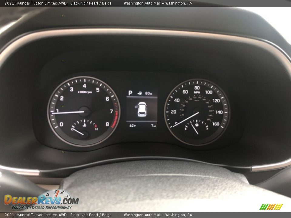 2021 Hyundai Tucson Limited AWD Black Noir Pearl / Beige Photo #13