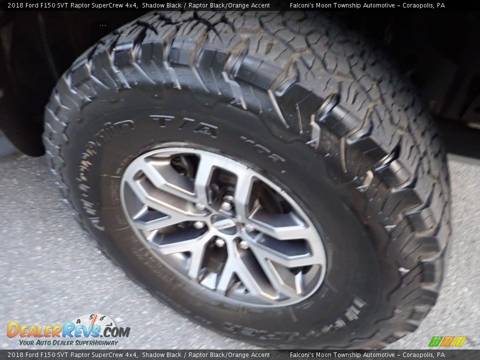 2018 Ford F150 SVT Raptor SuperCrew 4x4 Shadow Black / Raptor Black/Orange Accent Photo #9