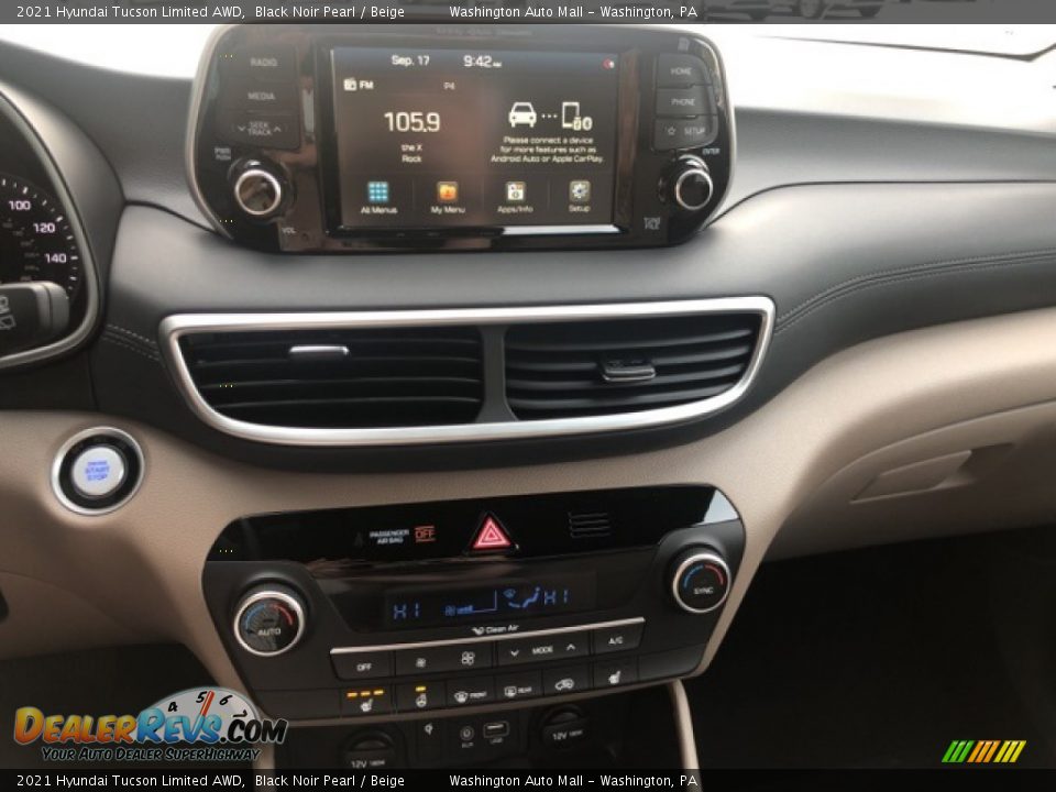 2021 Hyundai Tucson Limited AWD Black Noir Pearl / Beige Photo #14