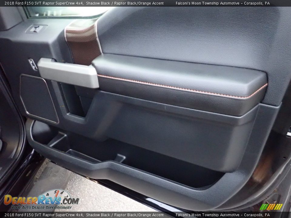 2018 Ford F150 SVT Raptor SuperCrew 4x4 Shadow Black / Raptor Black/Orange Accent Photo #13