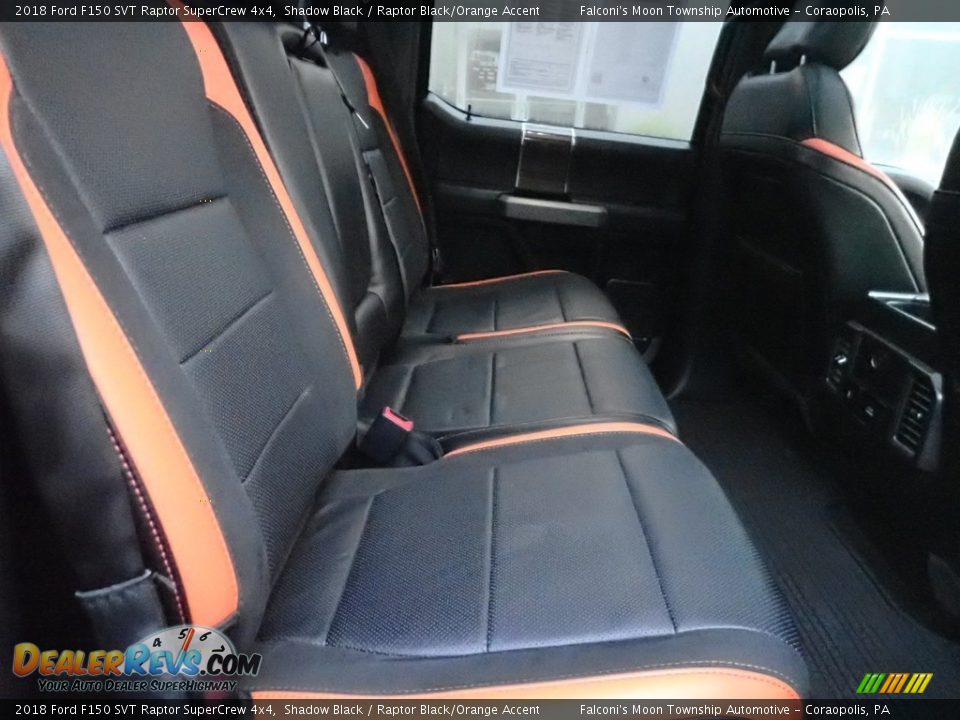 2018 Ford F150 SVT Raptor SuperCrew 4x4 Shadow Black / Raptor Black/Orange Accent Photo #14