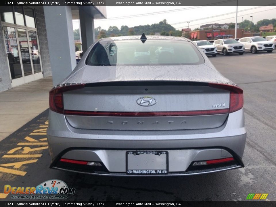 2021 Hyundai Sonata SEL Hybrid Shimmering Silver / Black Photo #3