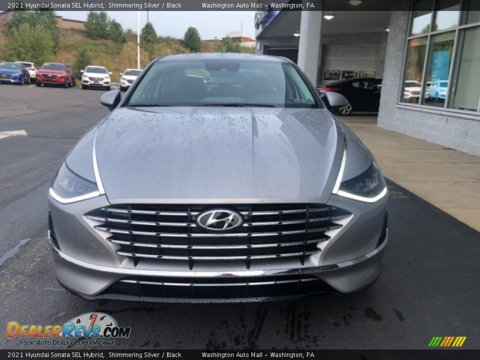 2021 Hyundai Sonata SEL Hybrid Shimmering Silver / Black Photo #5