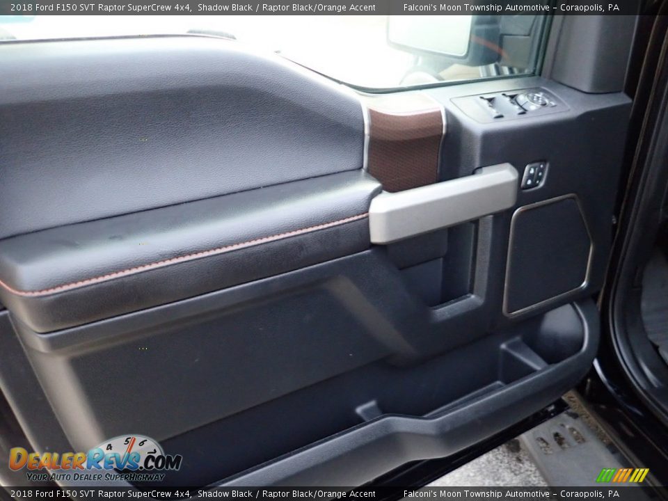 2018 Ford F150 SVT Raptor SuperCrew 4x4 Shadow Black / Raptor Black/Orange Accent Photo #18