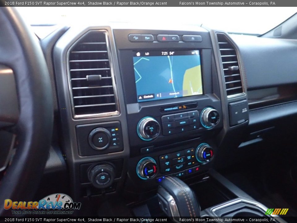 2018 Ford F150 SVT Raptor SuperCrew 4x4 Shadow Black / Raptor Black/Orange Accent Photo #22