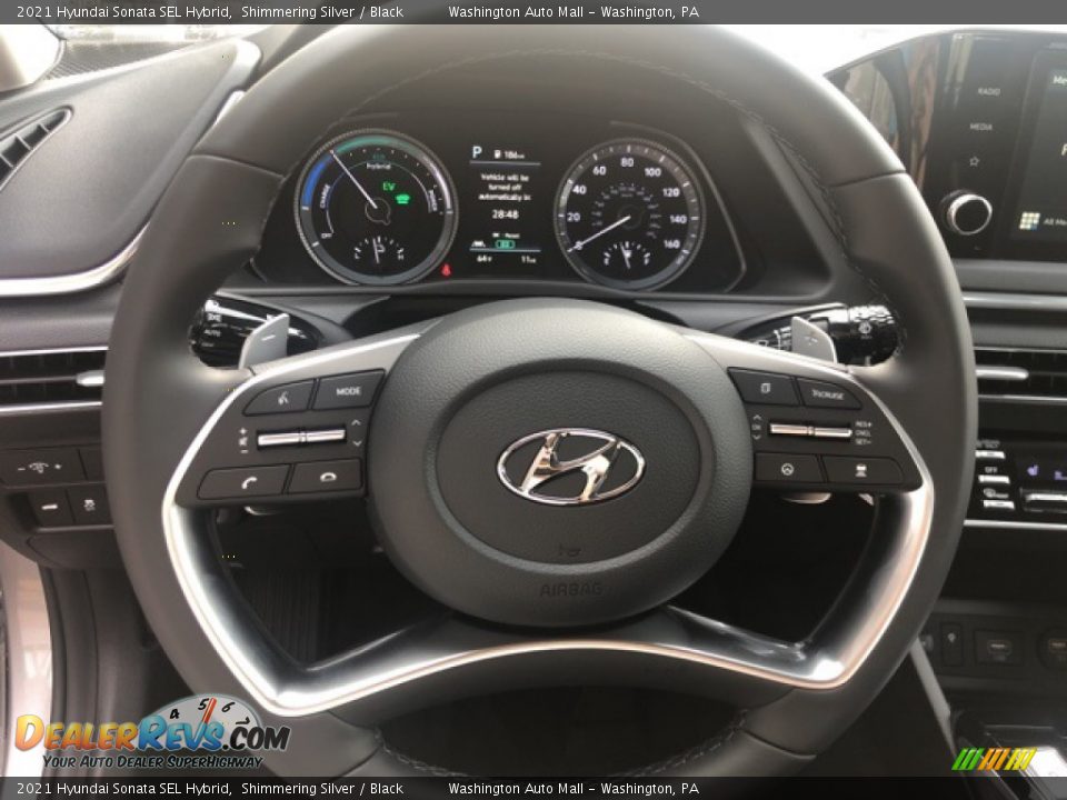 2021 Hyundai Sonata SEL Hybrid Steering Wheel Photo #11