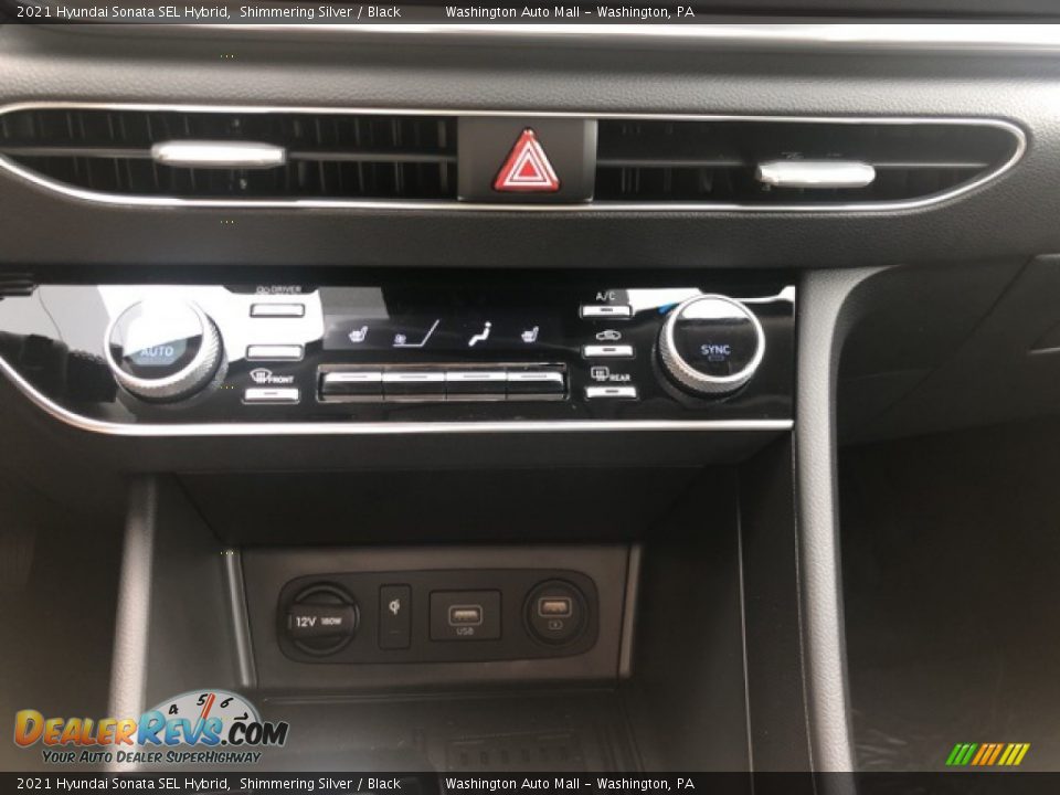 2021 Hyundai Sonata SEL Hybrid Shimmering Silver / Black Photo #17