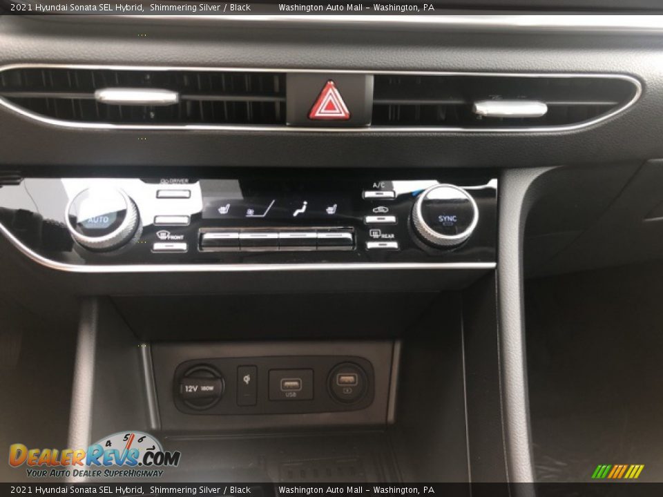 2021 Hyundai Sonata SEL Hybrid Shimmering Silver / Black Photo #17
