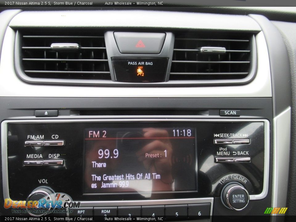 2017 Nissan Altima 2.5 S Storm Blue / Charcoal Photo #17
