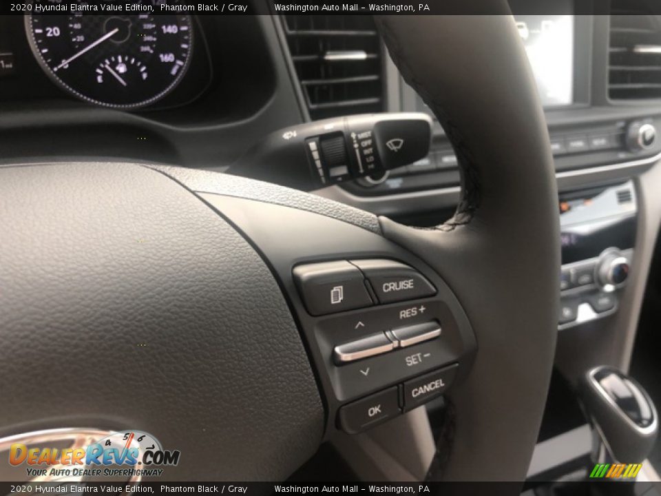 2020 Hyundai Elantra Value Edition Phantom Black / Gray Photo #14