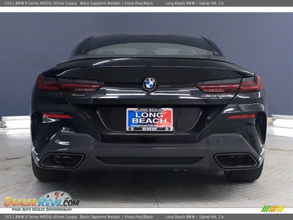2021 BMW 8 Series M850i xDrive Coupe Black Sapphire Metallic / Fiona Red/Black Photo #4