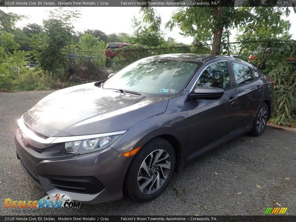 2018 Honda Civic EX Sedan Modern Steel Metallic / Gray Photo #1