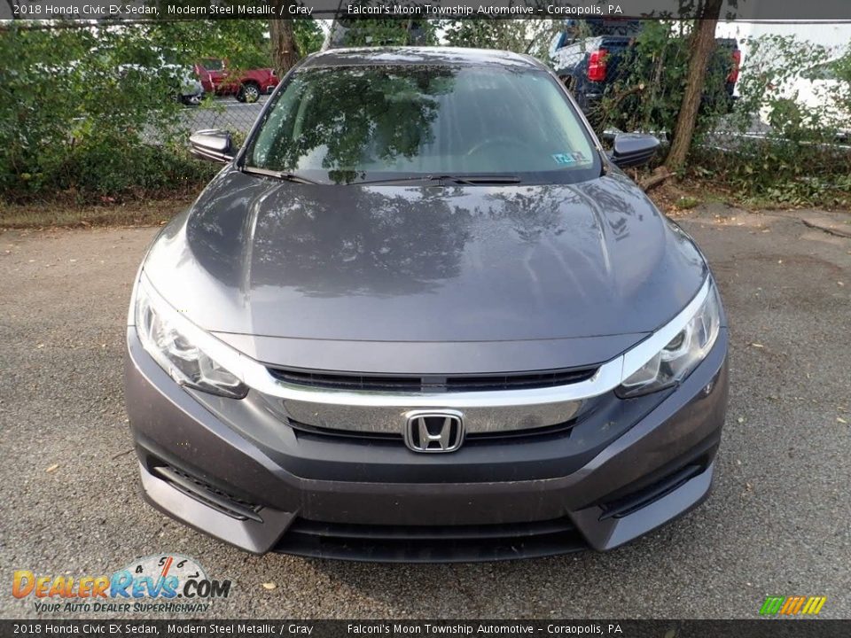 2018 Honda Civic EX Sedan Modern Steel Metallic / Gray Photo #3