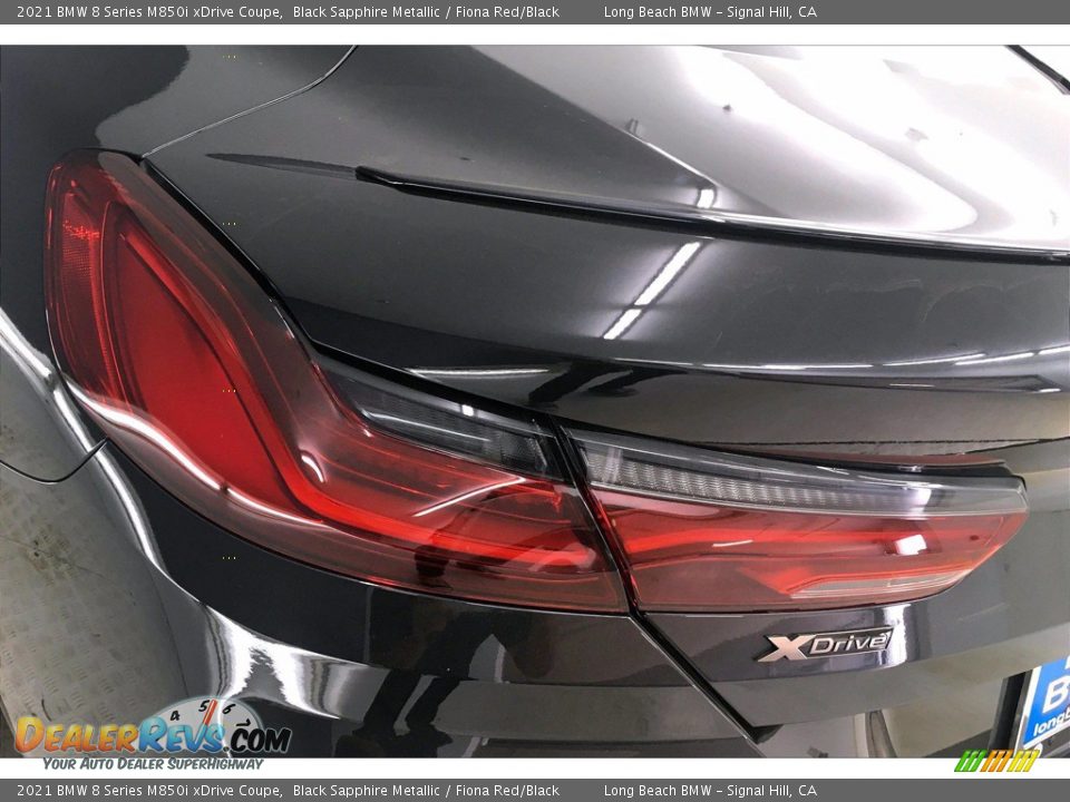 2021 BMW 8 Series M850i xDrive Coupe Black Sapphire Metallic / Fiona Red/Black Photo #15